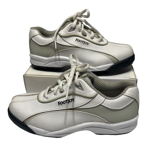 FootJoy GreenJoys Golf‎ Shoes Women Size 6M White Soft spikes 48744P - Picture 5 of 16